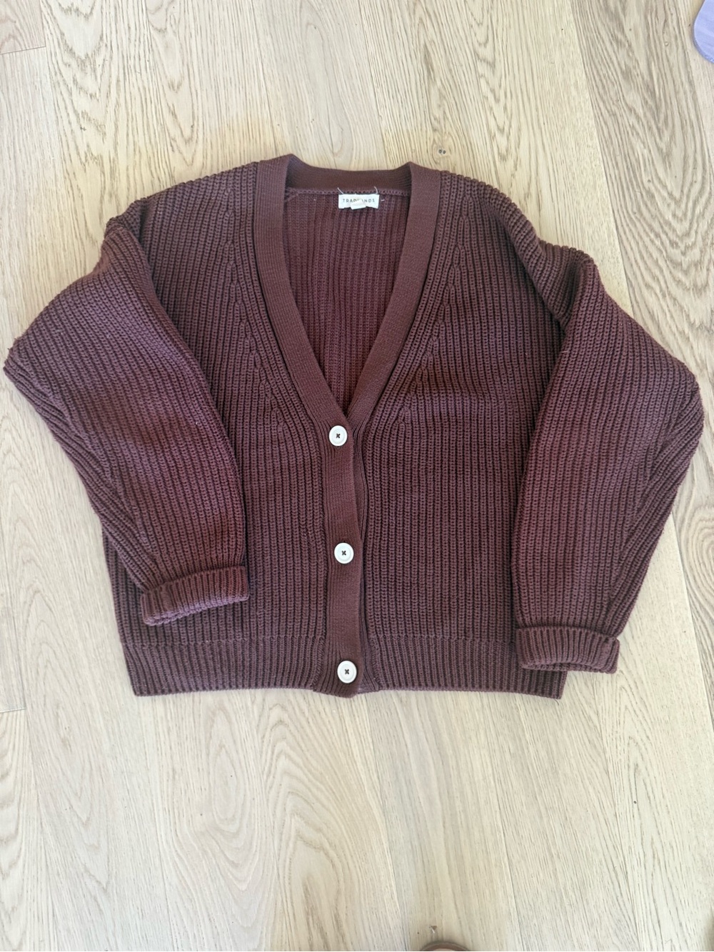 Tradlands Chunky Ribbed Cardigan Sweater